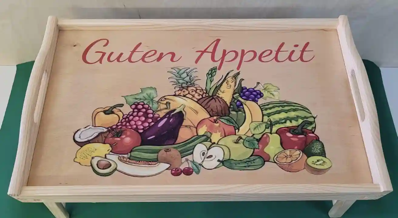 PIKUSA — raňajkový tácek s motívom ovocia, Guten Appetit